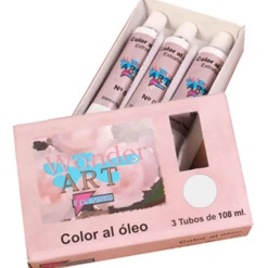 CAJA 3 TUBOS 108ML. OLEO NO.02 BLANCO ZINC TITANIM WONDER ART BY PRYSE 6251002