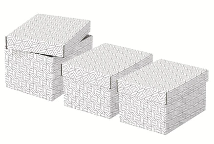 PACK 3 CAJAS BLANCAS 255X200X150MM ESSELTE 628280 5 PACK 3 CAJAS BLANCAS 255X200X150MM ESSELTE 628280 - Imagen 5