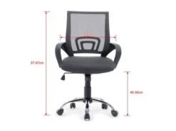 SILLA DE OFICINA EQUIP DE MALLA COLOR GRIS OSCURO RECUBRIMIENTO PU DE ALTA CALIDAD DISEO ERGONOM 11 SILLA DE OFICINA EQUIP DE MALLA COLOR GRIS OSCURO RECUBRIMIENTO PU DE ALTA CALIDAD DISEO ERGONOM -tienda EPSON 651014 pic 5