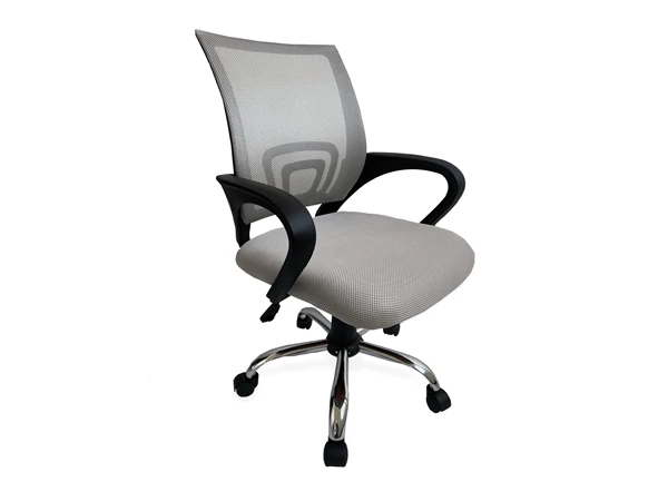 SILLA DE OFICINA EQUIP DE MALLA COLOR GRIS CLARO RECUBRIMIENTO PU DE ALTA CALIDAD DISEO ERGONOMI 1 SILLA DE OFICINA EQUIP DE MALLA COLOR GRIS CLARO RECUBRIMIENTO PU DE ALTA CALIDAD DISEO ERGONOMI