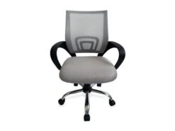SILLA DE OFICINA EQUIP DE MALLA COLOR GRIS CLARO RECUBRIMIENTO PU DE ALTA CALIDAD DISEO ERGONOMI 8 SILLA DE OFICINA EQUIP DE MALLA COLOR GRIS CLARO RECUBRIMIENTO PU DE ALTA CALIDAD DISEO ERGONOMI -tienda EPSON 651015 pic 2