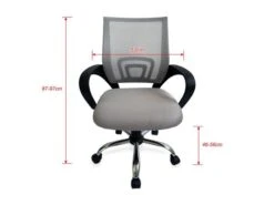 SILLA DE OFICINA EQUIP DE MALLA COLOR GRIS CLARO RECUBRIMIENTO PU DE ALTA CALIDAD DISEO ERGONOMI 11 SILLA DE OFICINA EQUIP DE MALLA COLOR GRIS CLARO RECUBRIMIENTO PU DE ALTA CALIDAD DISEO ERGONOMI -tienda EPSON 651015 pic 5