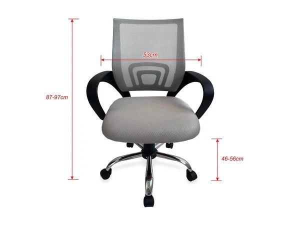 SILLA DE OFICINA EQUIP DE MALLA COLOR GRIS CLARO RECUBRIMIENTO PU DE ALTA CALIDAD DISEO ERGONOMI 6 SILLA DE OFICINA EQUIP DE MALLA COLOR GRIS CLARO RECUBRIMIENTO PU DE ALTA CALIDAD DISEO ERGONOMI - Imagen 6