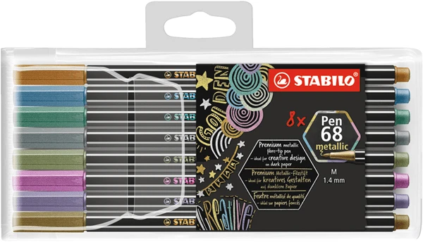 ESTUCHE 8 UNIDADES ROTULADOR PEN 68 COLORES METALLIC PUNTA 1.4 MM STABILO 6808 8-11 1 ESTUCHE 8 UNIDADES ROTULADOR PEN 68 COLORES METALLIC PUNTA 1.4 MM STABILO 6808 8-11