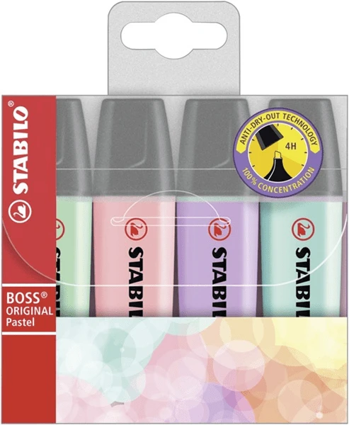 ESTUCHE 4 MARCADORES FLUORESCENTE BOSS PASTEL TRAZO 2 5MM. SURTIDO STABILO 70 4-2 1 ESTUCHE 4 MARCADORES FLUORESCENTE BOSS PASTEL TRAZO 2 5MM. SURTIDO STABILO 70 4-2