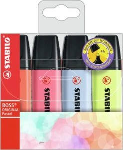 Alternative view of ESTUCHE WALLET 4 BOSS COLORES PASTEL SURTIDOS STABILO 70 4-3