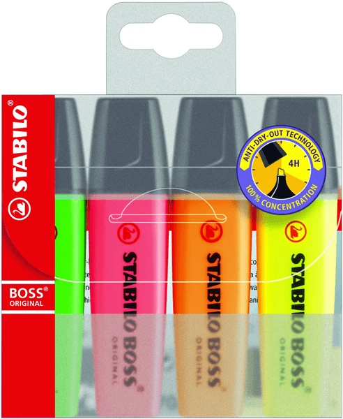 ESTUCHE 4 MARCADORES FLUORESCENTES BOSS TRAZO 2 5MM. SURTIDOS STABILO 70 4 2 ESTUCHE 4 MARCADORES FLUORESCENTES BOSS TRAZO 2 5MM. SURTIDOS STABILO 70 4 - Imagen 2