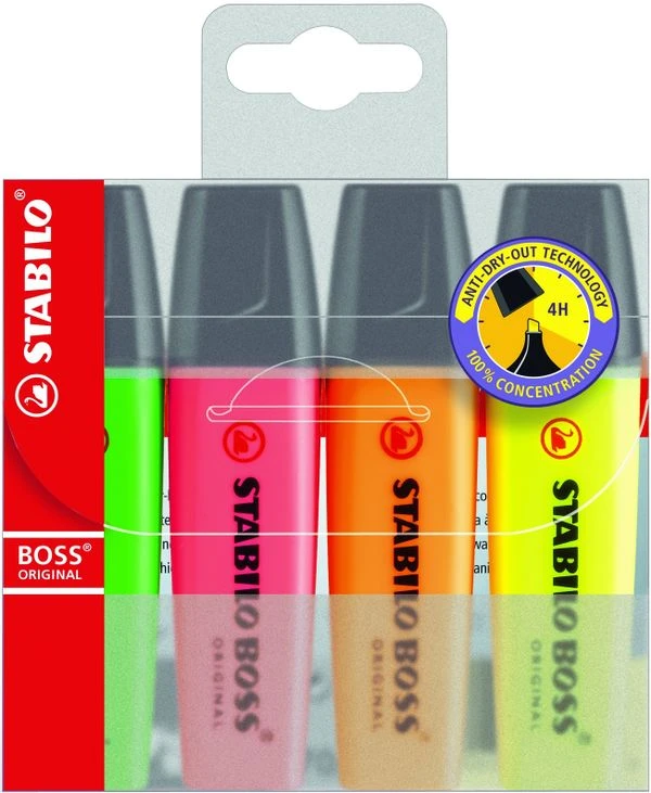 ESTUCHE 4 MARCADORES FLUORESCENTES BOSS TRAZO 2 5MM. SURTIDOS STABILO 70 4 3 ESTUCHE 4 MARCADORES FLUORESCENTES BOSS TRAZO 2 5MM. SURTIDOS STABILO 70 4 - Imagen 3