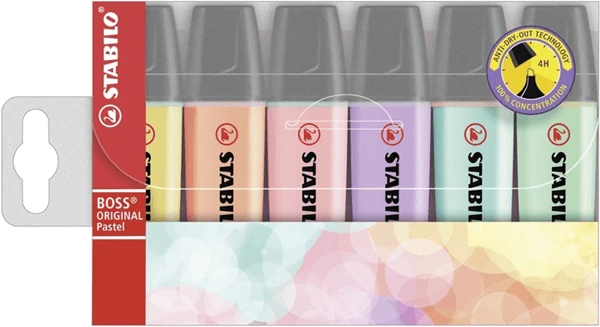 ESTUCHE 6 MARCADORES FLUORESCENTE BOSS PASTEL TRAZO 2 5MM. SURTIDO STABILO 70 6-2 1 ESTUCHE 6 MARCADORES FLUORESCENTE BOSS PASTEL TRAZO 2 5MM. SURTIDO STABILO 70 6-2