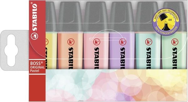 ESTUCHE 6 MARCADORES FLUORESCENTE BOSS PASTEL TRAZO 2 5MM. SURTIDO STABILO 70 6-2 2 ESTUCHE 6 MARCADORES FLUORESCENTE BOSS PASTEL TRAZO 2 5MM. SURTIDO STABILO 70 6-2 - Imagen 2