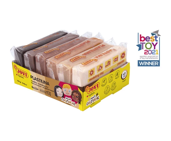 BANDEJA PLASTILINA 6 PASTILLAS 50GR COLORES SURTIDOS GAMA MULTICULTURAL JOVI 70 6M 1 BANDEJA PLASTILINA 6 PASTILLAS 50GR COLORES SURTIDOS GAMA MULTICULTURAL JOVI 70 6M