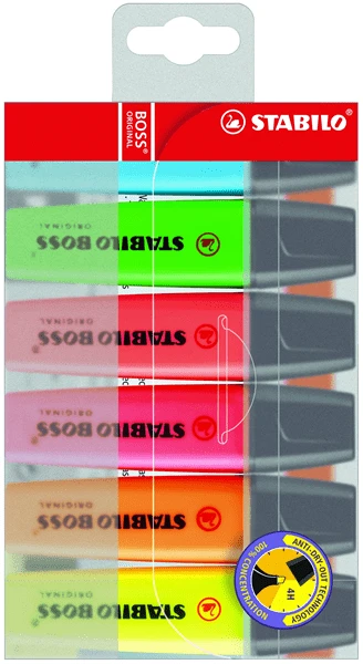 ESTUCHE 6 MARCADORES FLUORESCENTES BOSS TRAZO 2 5MM. SURTIDOS STABILO 70 6 1 ESTUCHE 6 MARCADORES FLUORESCENTES BOSS TRAZO 2 5MM. SURTIDOS STABILO 70 6