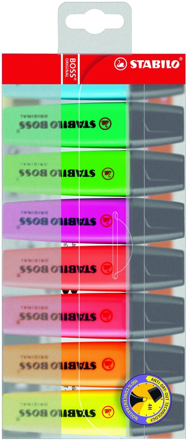 ESTUCHE 8 MARCADORES FLUORESCENTES BOSS TRAZO 2 5MM. SURTIDOS STABILO 70 8 2 ESTUCHE 8 MARCADORES FLUORESCENTES BOSS TRAZO 2 5MM. SURTIDOS STABILO 70 8 - Imagen 2