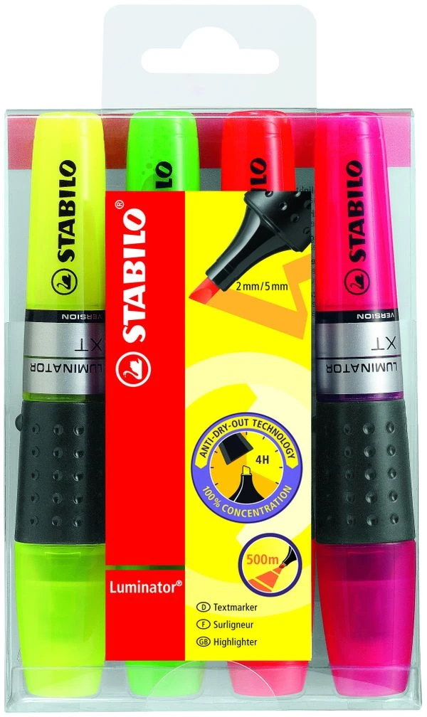 ESTUCHE 4 MARCADORES FLUORESCENTES LUMINATOR TRAZO 2 5MM. STABILO 71 4 2 ESTUCHE 4 MARCADORES FLUORESCENTES LUMINATOR TRAZO 2 5MM. STABILO 71 4 - Imagen 2