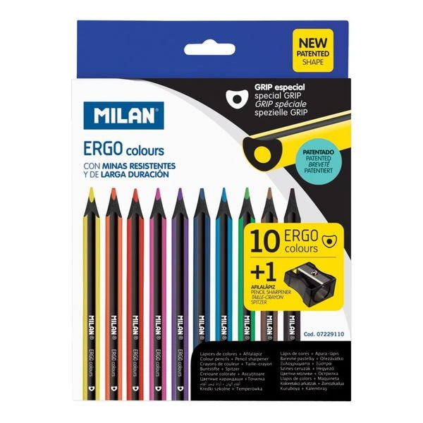 CAJA DE 10 LAPICES DE COLORES ERGO 1 AFILALAPICES MILAN 07229110 10 CAJA DE 10 LAPICES DE COLORES ERGO 1 AFILALAPICES MILAN 07229110 - Imagen 10