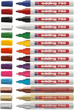 MARCADOR PERMANENTE 2-4MM 750 BLANCO EDDING 750-49