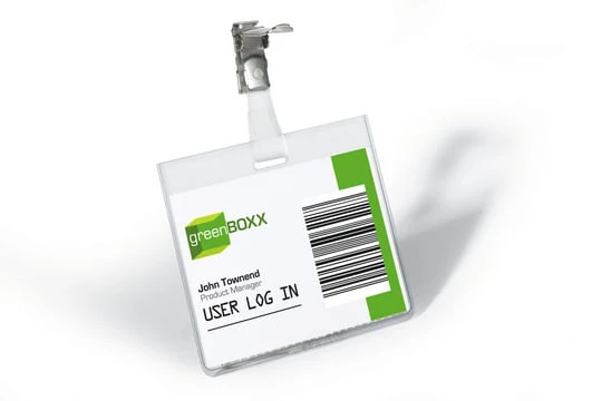 CAJA DE 25 PORTANOMBRES CON PINZA PVC TRANSPARENTE DURABLE 8003-19 3 CAJA DE 25 PORTANOMBRES CON PINZA PVC TRANSPARENTE DURABLE 8003-19 - Imagen 3