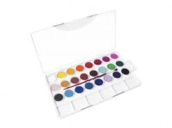 ESTUCHE ACUARELAS 24 PASTILLAS 22 MM COLORES SURTIDOS PINCEL JOVI 800 24 -tienda EPSON 800 24 pic 2