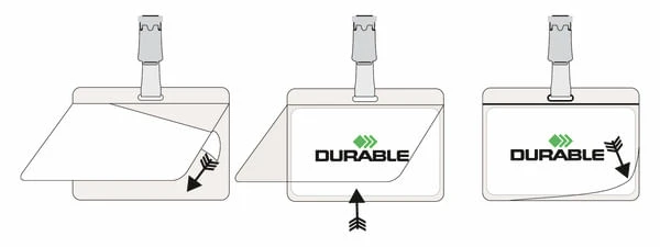 CAJA DE 25 IDENTIFICADORES PINZA PLASTICO LAMINA AUTOADHESIVA DURABLE 8102-19 3 CAJA DE 25 IDENTIFICADORES PINZA PLASTICO LAMINA AUTOADHESIVA DURABLE 8102-19 - Imagen 3