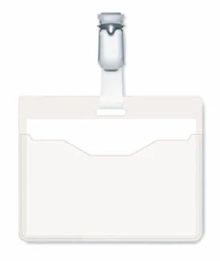 CAJA DE 25 IDENTIFICADORES CON PINZA TRANSPARENTE 60X90 DURABLE 8106-19 -tienda EPSON 8106 19 pic 2