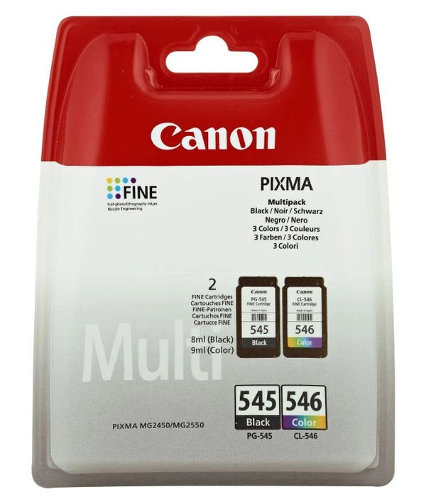 PACK CARTUCHOS CANON PG-545 CL-546 2 PACK CARTUCHOS CANON PG-545 CL-546 - Imagen 2