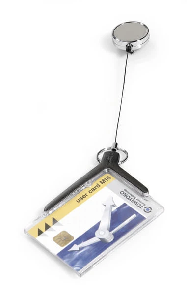 CAJA DE 10 IDENTIFICADORES DELUXE CON CORDON EXTENSIBLE 54X85MM DURABLE 8307-58 2 CAJA DE 10 IDENTIFICADORES DELUXE CON CORDON EXTENSIBLE 54X85MM DURABLE 8307-58 - Imagen 2