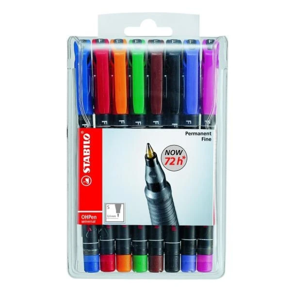 ESTUCHE 8 MARCADORES PERMANENTE P.SUPERFINA SURTIDO OHPEN UNIVERSAL 0.4MM. STABILO 841 8 2 ESTUCHE 8 MARCADORES PERMANENTE P.SUPERFINA SURTIDO OHPEN UNIVERSAL 0.4MM. STABILO 841 8 - Imagen 2