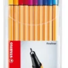 ESTUCHE 20 ROTULADORES PUNTA FINA 0.4MM. POINT 88 COLORES SURTIDOS STABILO 8820