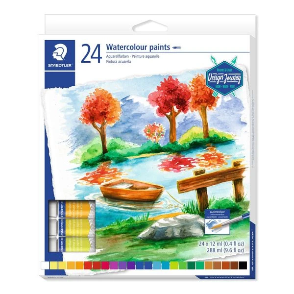 ESTUCHE DE CARTON CON 24 TUBOS DE ACUARELAS. COLORES SURTIDOS STAEDTLER 8880 C24 2 ESTUCHE DE CARTON CON 24 TUBOS DE ACUARELAS. COLORES SURTIDOS STAEDTLER 8880 C24 - Imagen 2