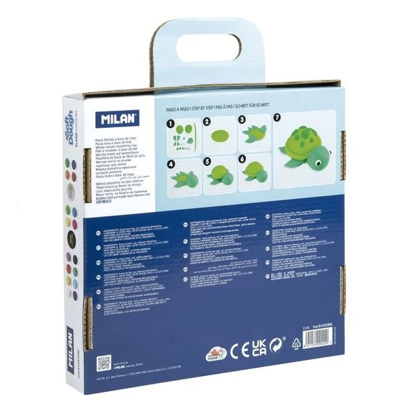 MALETIN 16 BOTES PASTA BLANDA SOFT DOUGH DE 30GR COLORES SURTIDOS INCLUYE NEON Y GLITTER MILAN 913316SC 2 MALETIN 16 BOTES PASTA BLANDA SOFT DOUGH DE 30GR COLORES SURTIDOS INCLUYE NEON Y GLITTER MILAN 913316SC - Imagen 2