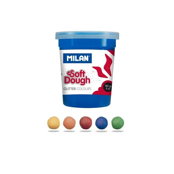 CAJA 5 FRASCOS 142GR GLITTER SOFT DOUGH NUEVO MILAN 913505G 4 CAJA 5 FRASCOS 142GR GLITTER SOFT DOUGH NUEVO MILAN 913505G - Imagen 4