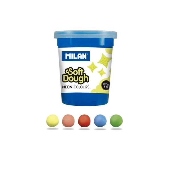 CAJA 5 FRASCOS 142GR NEON SOFT DOUGH NUEVO MILAN 913505N 4 CAJA 5 FRASCOS 142GR NEON SOFT DOUGH NUEVO MILAN 913505N - Imagen 4
