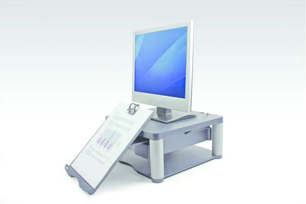 SOPORTE MONITOR PREMIUM PLUS GRAFITO FELLOWES 9169501 4 SOPORTE MONITOR PREMIUM PLUS GRAFITO FELLOWES 9169501 - Imagen 4