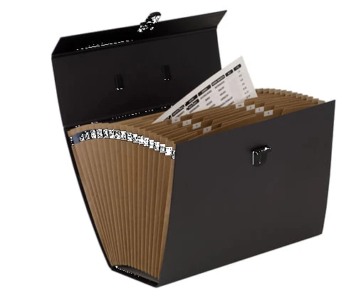 MALETIN CLASIFICADOR ACORDEON BASIC NEGRO BANKERS BOX 9352101 3 MALETIN CLASIFICADOR ACORDEON BASIC NEGRO BANKERS BOX 9352101 - Imagen 3