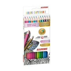 Alternative view of ESTUCHE 12 LAPICES DE COLORES PREMIUM COLORES PASTEL Y METALICOS ALPINO AL000246