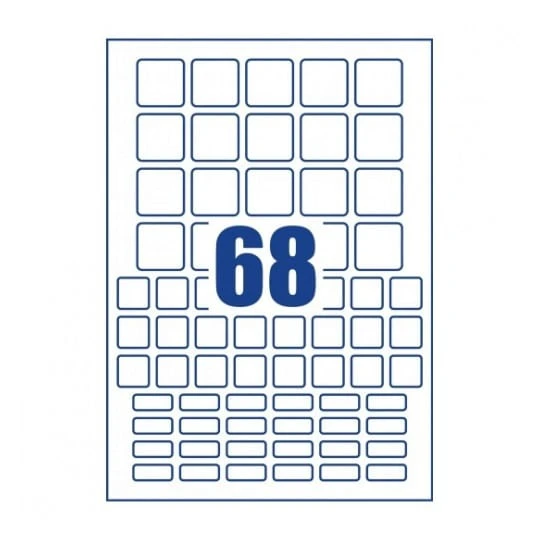 CAJA DE 10 HOJAS 68 ETIQUETAS X HOJA ADHESIVAS ANTIBACTERIANAS Y ANTIMICROBIANAS POLIESTER TRANSPARENTE CUADRADAS MIXTAS. 3X3MM. 2X2MM. 2X1.5MM.AVERY AM00SA4 4 CAJA DE 10 HOJAS 68 ETIQUETAS X HOJA ADHESIVAS ANTIBACTERIANAS Y ANTIMICROBIANAS POLIESTER TRANSPARENTE CUADRADAS MIXTAS. 3X3MM. 2X2MM. 2X1.5MM.AVERY AM00SA4 - Imagen 4