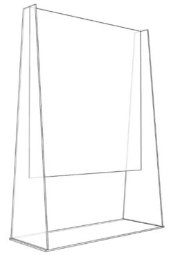 MAMPARA ACRYLIC PROTECTIVE SCREEN APPROX 800 X 1100 MM APPAPSSTAND COVID -tienda EPSON APPAPSSTAND pic 3