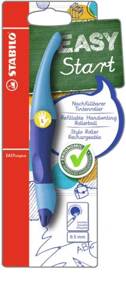 ROLLER ERGONOMICO PUNTA 0.3MM. EASYORIGINAL PARA ZURDOS RECARGA AZUL STABILO B-46834-3