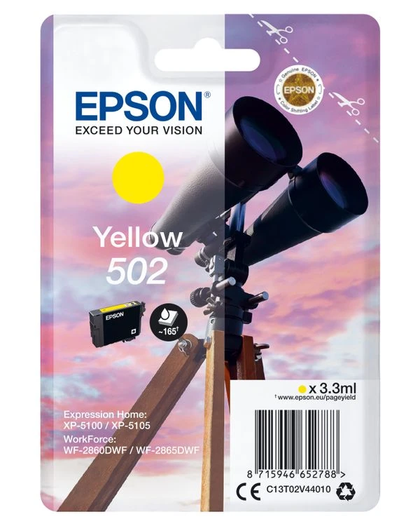 TINTA EPSON C13T02V440 502 AMARILLO 2 TINTA EPSON C13T02V440 502 AMARILLO - Imagen 2
