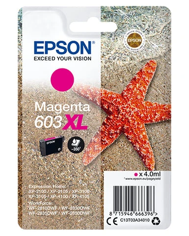 SINGLEPACK MAGENTA 603XL INK 2 SINGLEPACK MAGENTA 603XL INK - Imagen 2