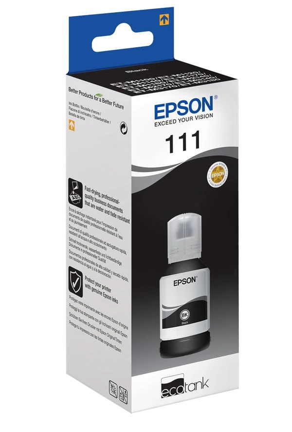 TINTA EPSON C13T03M140 ECOTANK 111 NEGRO 3 TINTA EPSON C13T03M140 ECOTANK 111 NEGRO - Imagen 3