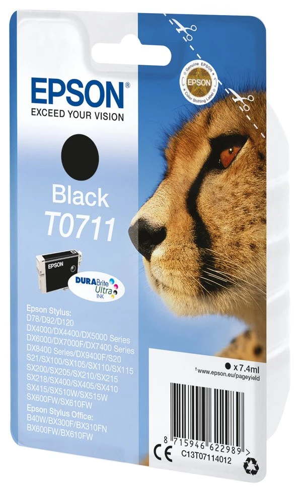 CARTUCHO EPSON NEGRO T0711 C13T07114012 3 CARTUCHO EPSON NEGRO T0711 C13T07114012 - Imagen 3