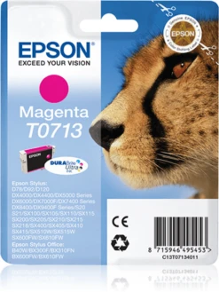 CARTUCHO EPSON MAGENTA D78 DX4000 DX4050 C13T071340