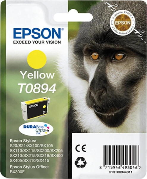 CARTUCHO EPSON AMARILLO T0894 C13T08944011 1 CARTUCHO EPSON AMARILLO T0894 C13T08944011