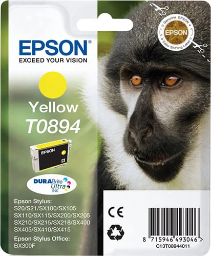 CARTUCHO EPSON AMARILLO T0894 C13T08944011 2 CARTUCHO EPSON AMARILLO T0894 C13T08944011 - Imagen 2