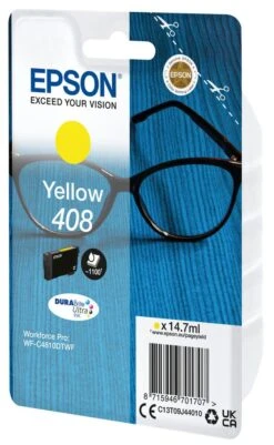 INK SINGLEPACK YELLOW 408 DURABRITE ULTR 5 INK SINGLEPACK YELLOW 408 DURABRITE ULTR -tienda EPSON C13T09J44010 pic 2
