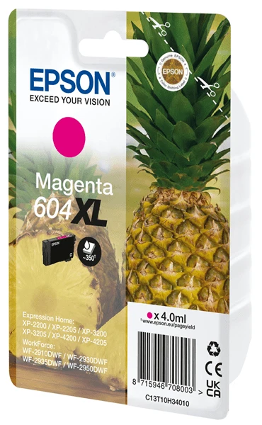INK 604XL PINEAPPLE 4.0ML MG SEC 1 INK 604XL PINEAPPLE 4.0ML MG SEC