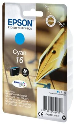 CARTUCHO EPSON CYAN 16 T1622 C13T16224012 6 CARTUCHO EPSON CYAN 16 T1622 C13T16224012 -tienda EPSON C13T16224012 pic 2