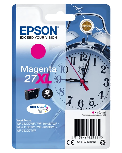CARTUCHO EPSON MAGENTA 27XL C13T27134012 1 CARTUCHO EPSON MAGENTA 27XL C13T27134012