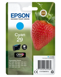 CARTUCHO EPSON CYAN XP235 XP-332 XP-335 XP-432 XP-435 N 29 C13T29824012